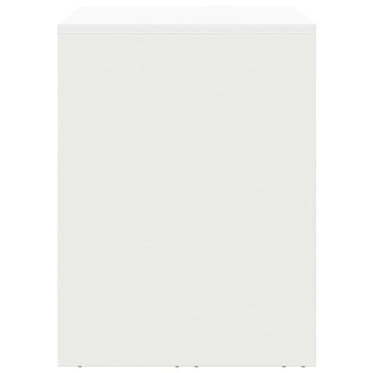 vidaXL Wall Cabinet for Garage with Gas-lift Door White