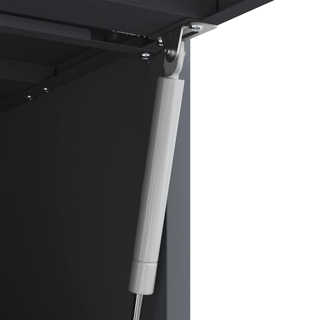 vidaXL Wall Cabinet for Garage with Gas-lift Door Anthracite