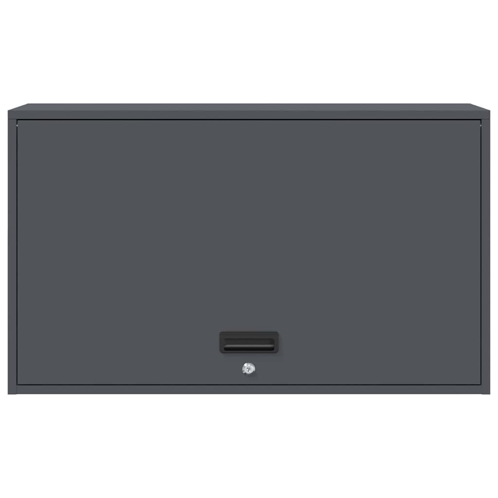vidaXL Wall Cabinet for Garage with Gas-lift Door Anthracite