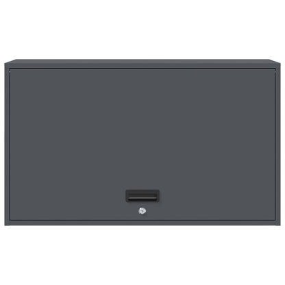 vidaXL Wall Cabinet for Garage with Gas-lift Door Anthracite