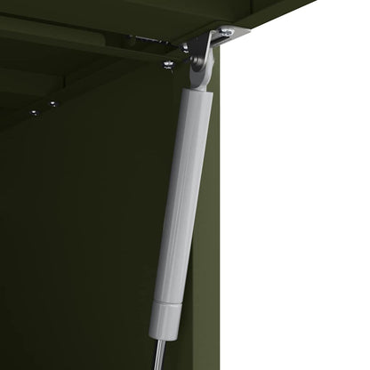 vidaXL Wall Cabinet for Garage with Gas-lift Door Olive green