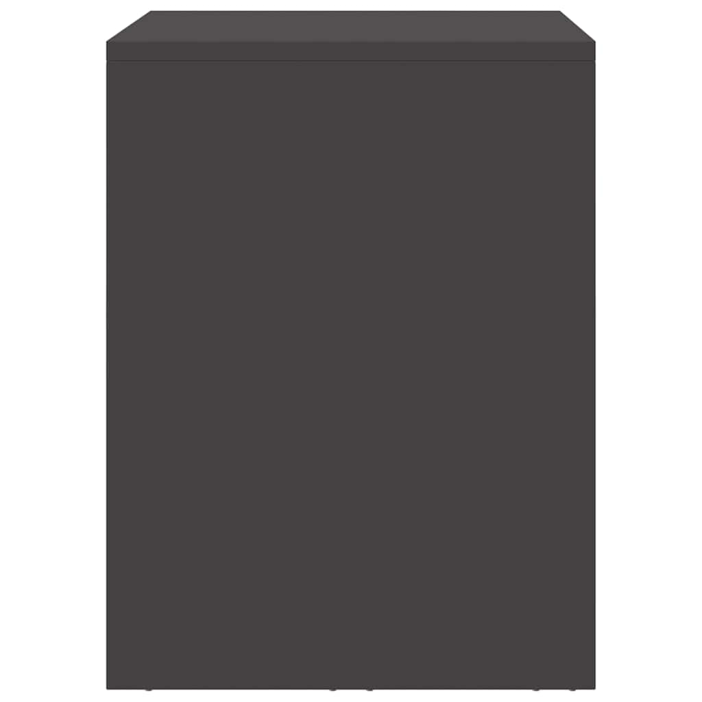 vidaXL Wall Cabinet for Garage with Gas-lift Door Black