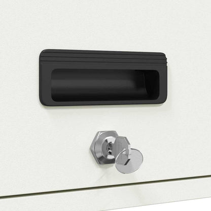 vidaXL Wall Cabinet for Garage with Gas-lift Door White