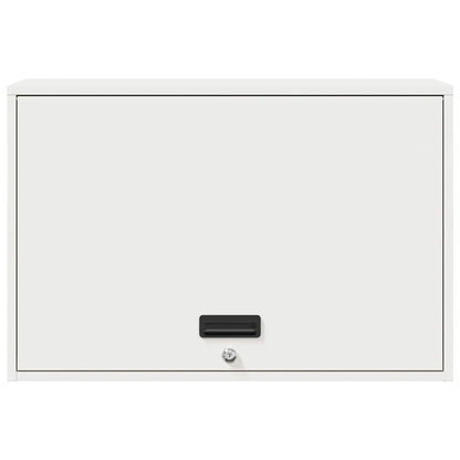 vidaXL Wall Cabinet for Garage with Gas-lift Door White
