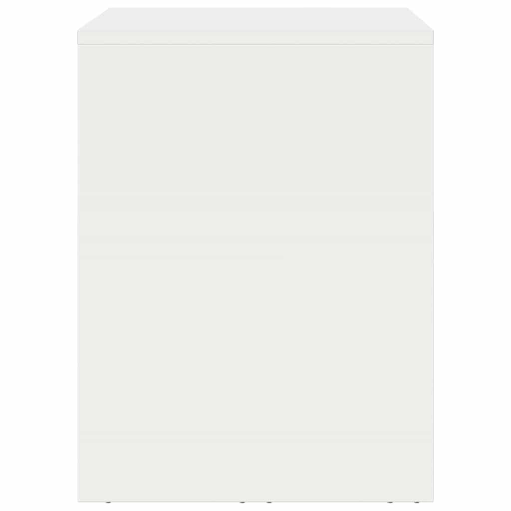 vidaXL Wall Cabinet for Garage with Gas-lift Door White