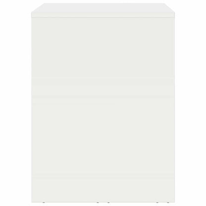 vidaXL Wall Cabinet for Garage with Gas-lift Door White