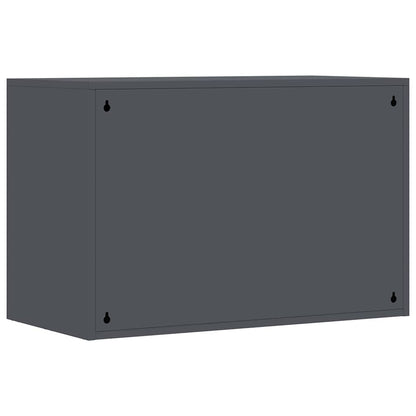 vidaXL Wall Cabinet for Garage with Gas-lift Door Anthracite