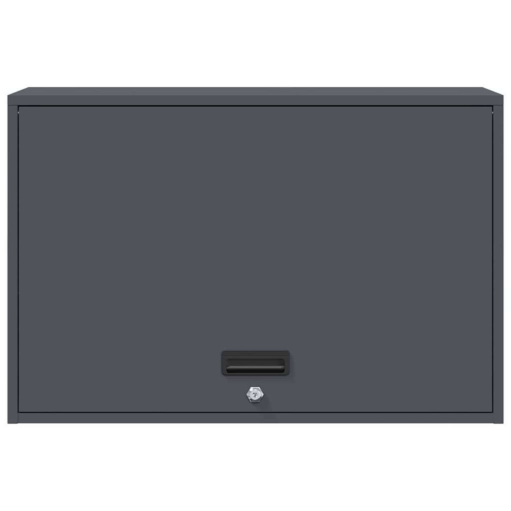 vidaXL Wall Cabinet for Garage with Gas-lift Door Anthracite