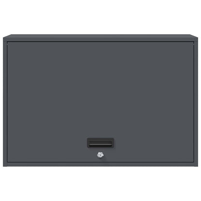 vidaXL Wall Cabinet for Garage with Gas-lift Door Anthracite