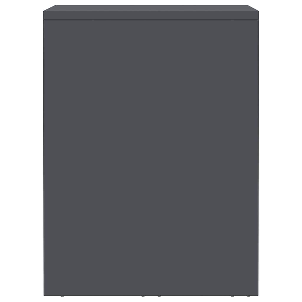 vidaXL Wall Cabinet for Garage with Gas-lift Door Anthracite