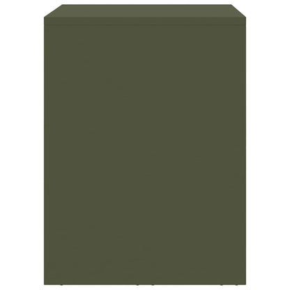 vidaXL Wall Cabinet for Garage with Gas-lift Door Olive green