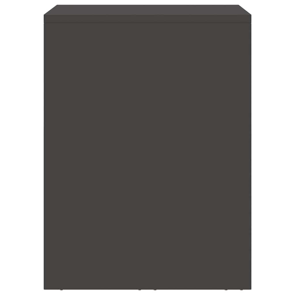 vidaXL Wall Cabinet for Garage with Gas-lift Door Black