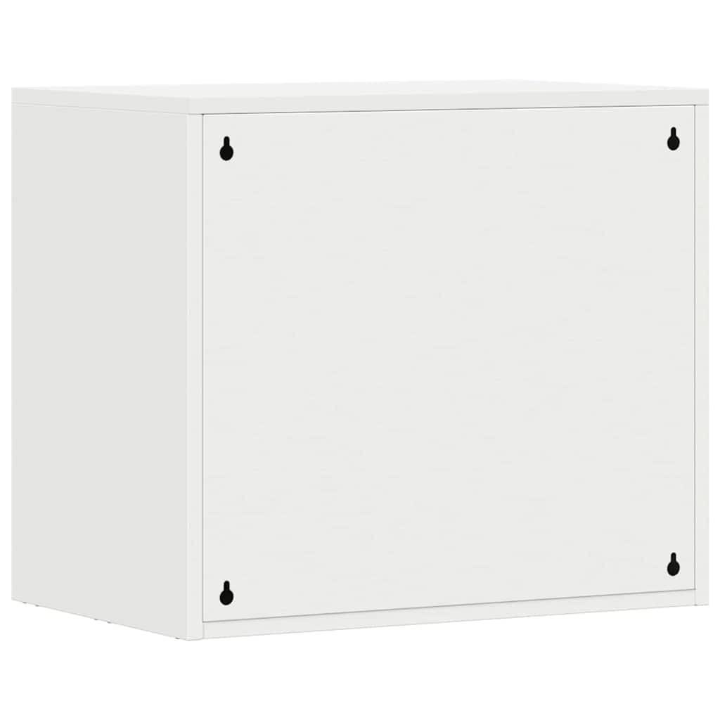 vidaXL Wall Cabinet for Garage with Gas-lift Door White
