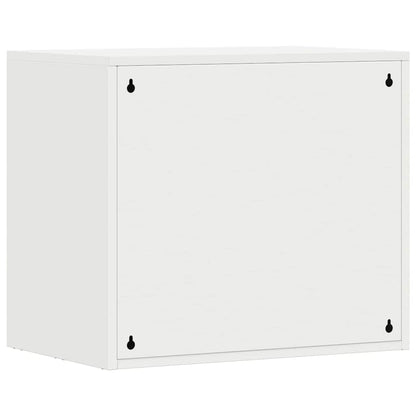 vidaXL Wall Cabinet for Garage with Gas-lift Door White