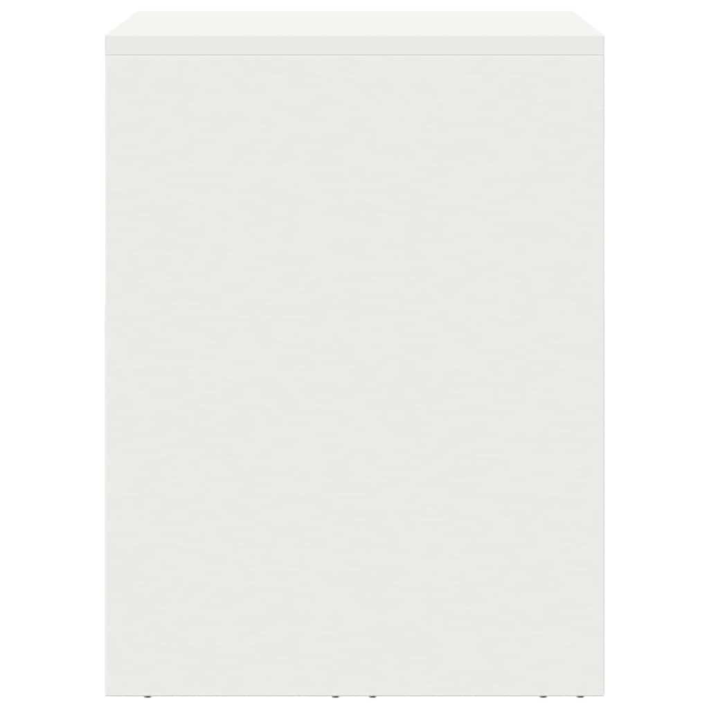 vidaXL Wall Cabinet for Garage with Gas-lift Door White
