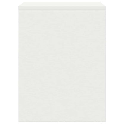 vidaXL Wall Cabinet for Garage with Gas-lift Door White