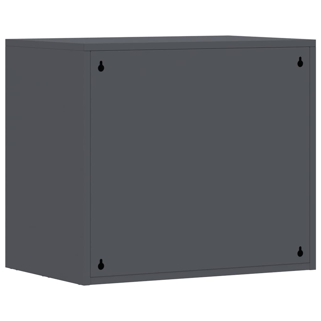 vidaXL Wall Cabinet for Garage with Gas-lift Door Anthracite