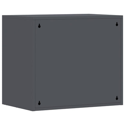 vidaXL Wall Cabinet for Garage with Gas-lift Door Anthracite