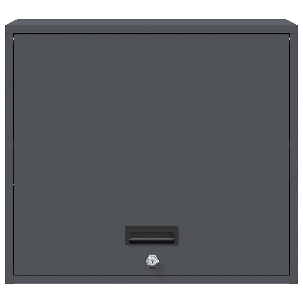 vidaXL Wall Cabinet for Garage with Gas-lift Door Anthracite