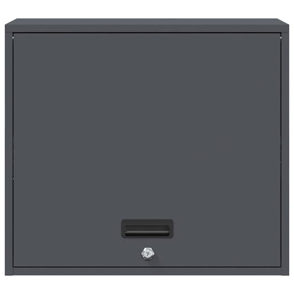 vidaXL Wall Cabinet for Garage with Gas-lift Door Anthracite