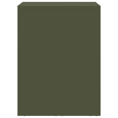 vidaXL Wall Cabinet for Garage with Gas-lift Door Olive green
