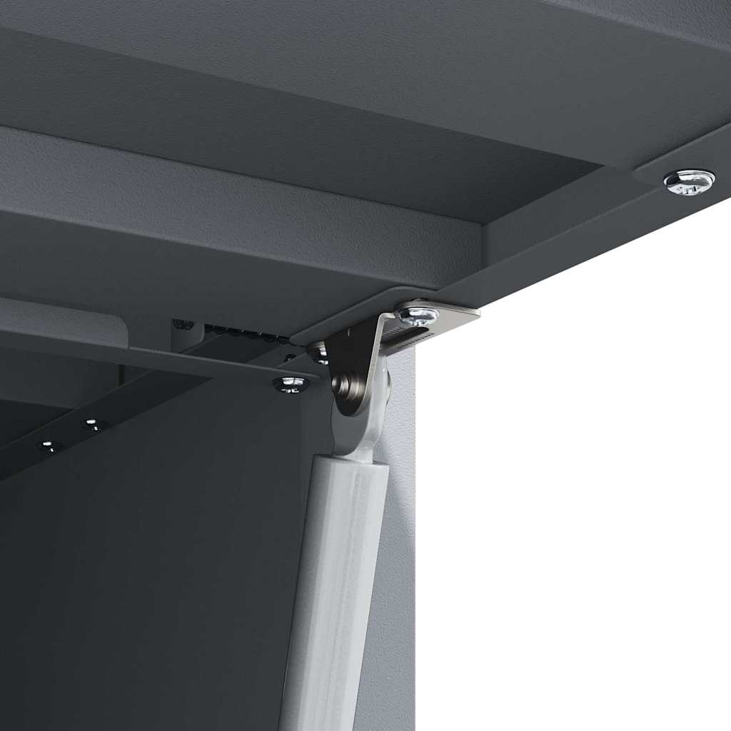 vidaXL Wall Cabinet for Garage with Gas-lift Door Anthracite