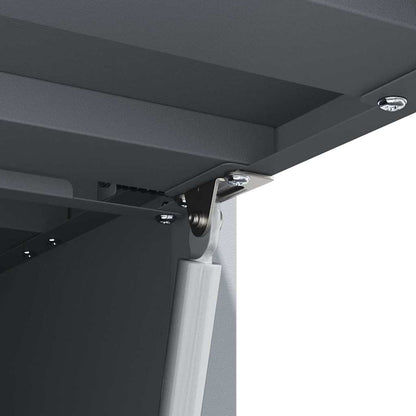 vidaXL Wall Cabinet for Garage with Gas-lift Door Anthracite
