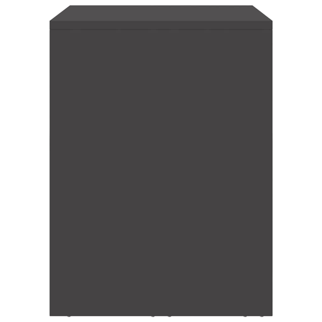 vidaXL Wall Cabinet for Garage with Gas-lift Door Black