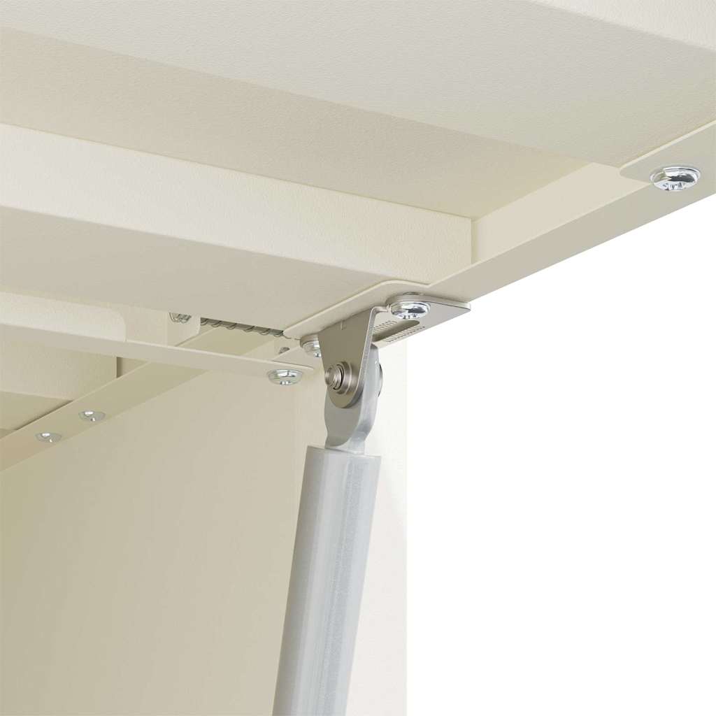 vidaXL Wall Cabinet for Garage with Gas-lift Door White