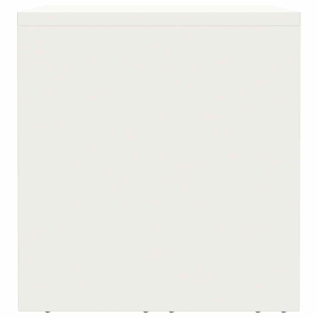 vidaXL Wall Cabinet for Garage with Gas-lift Door White