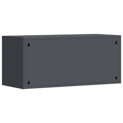 vidaXL Wall Cabinet for Garage with Gas-lift Door Anthracite