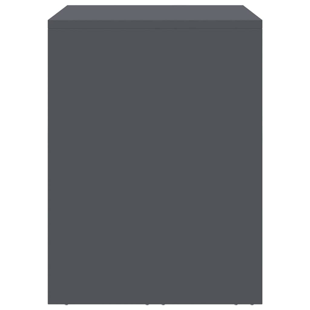 vidaXL Wall Cabinet for Garage with Gas-lift Door Anthracite