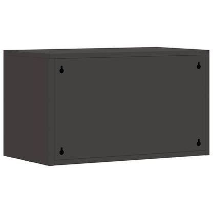 vidaXL Wall Cabinet for Garage with Gas-lift Door Black