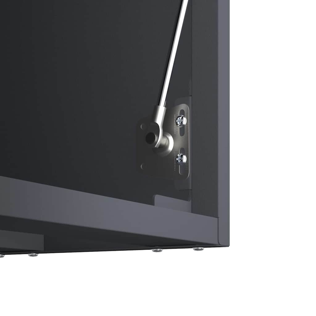 vidaXL Wall Cabinet for Garage with Gas-lift Door Anthracite