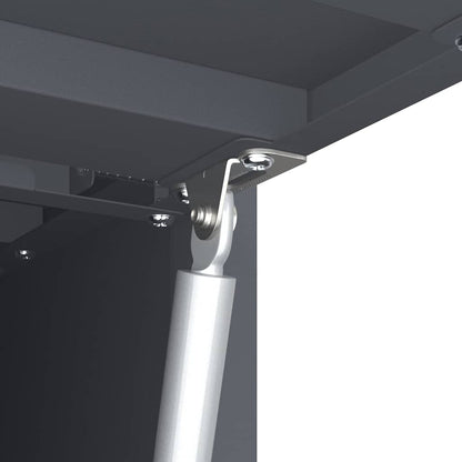 vidaXL Wall Cabinet for Garage with Gas-lift Door Anthracite