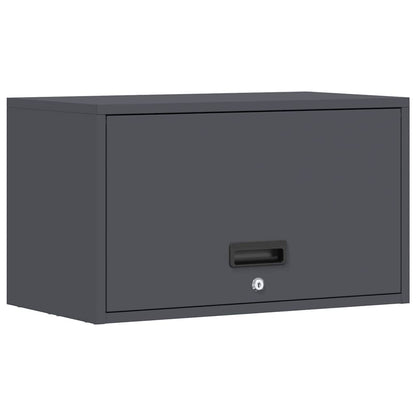 vidaXL Wall Cabinet for Garage with Gas-lift Door Anthracite