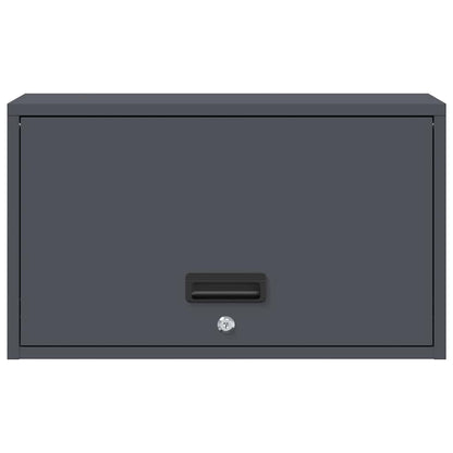 vidaXL Wall Cabinet for Garage with Gas-lift Door Anthracite