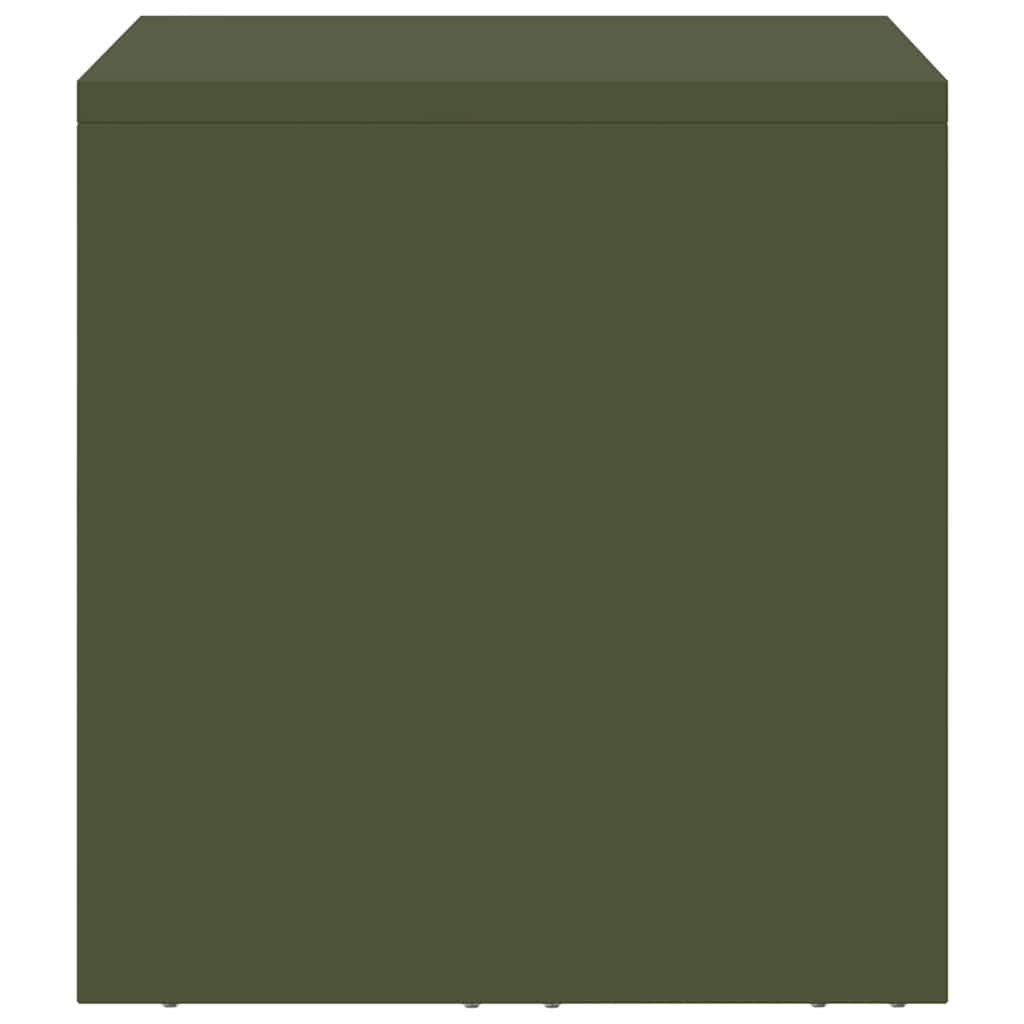 vidaXL Wall Cabinet for Garage with Gas-lift Door Olive green