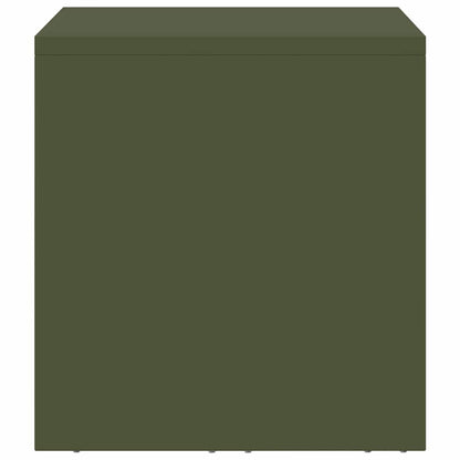 vidaXL Wall Cabinet for Garage with Gas-lift Door Olive green