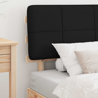 vidaXL Bed Frame with Upholstered Headboard Black 75 x 190 cm