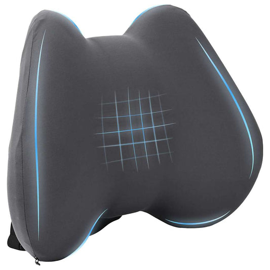 vidaXL Pillow with Pillow Adjustable Grey 42 x 32 x 14 cm Polyester