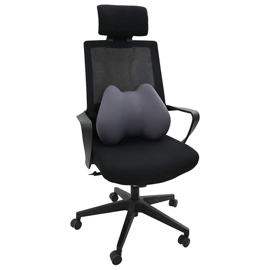 vidaXL Pillow with Pillow Adjustable Grey 42 x 32 x 14 cm Polyester