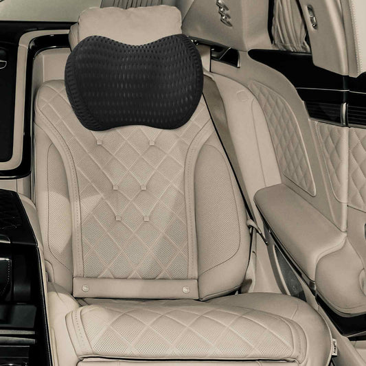 vidaXL Pillow with Pillow Adjustable Black 31 x 23 x 14 cm 4D Mesh