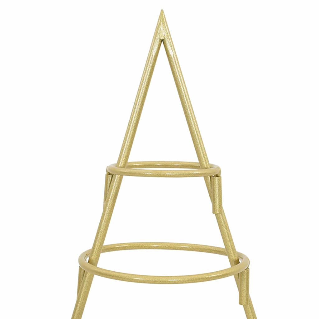 vidaXL Metal Christmas Tree with Stand Gold 90 cm Powder-coated steel