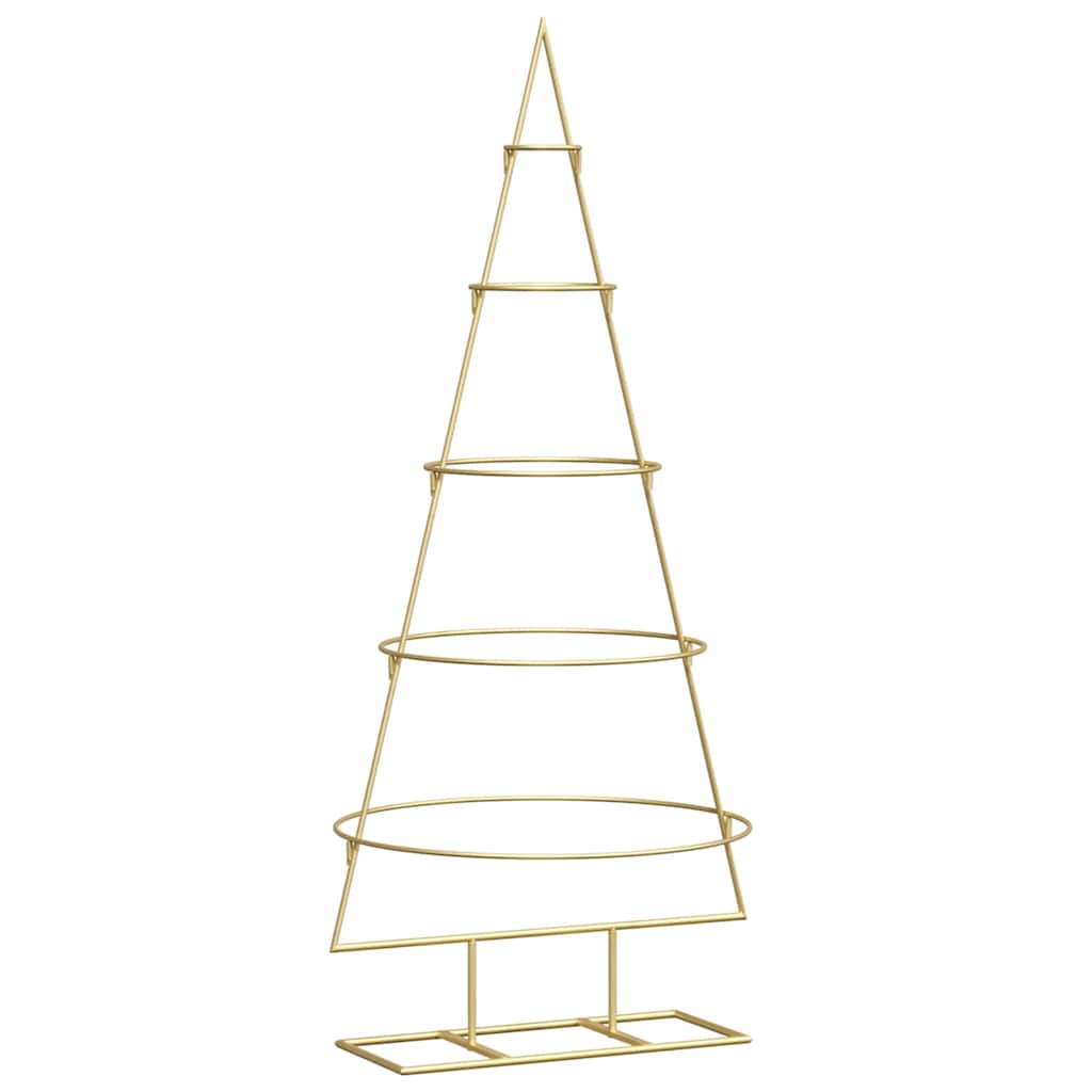 vidaXL Metal Christmas Tree with Stand KUOPIO 125 cm Steel Gold