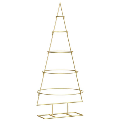 vidaXL Metal Christmas Tree with Stand KUOPIO 125 cm Steel Gold