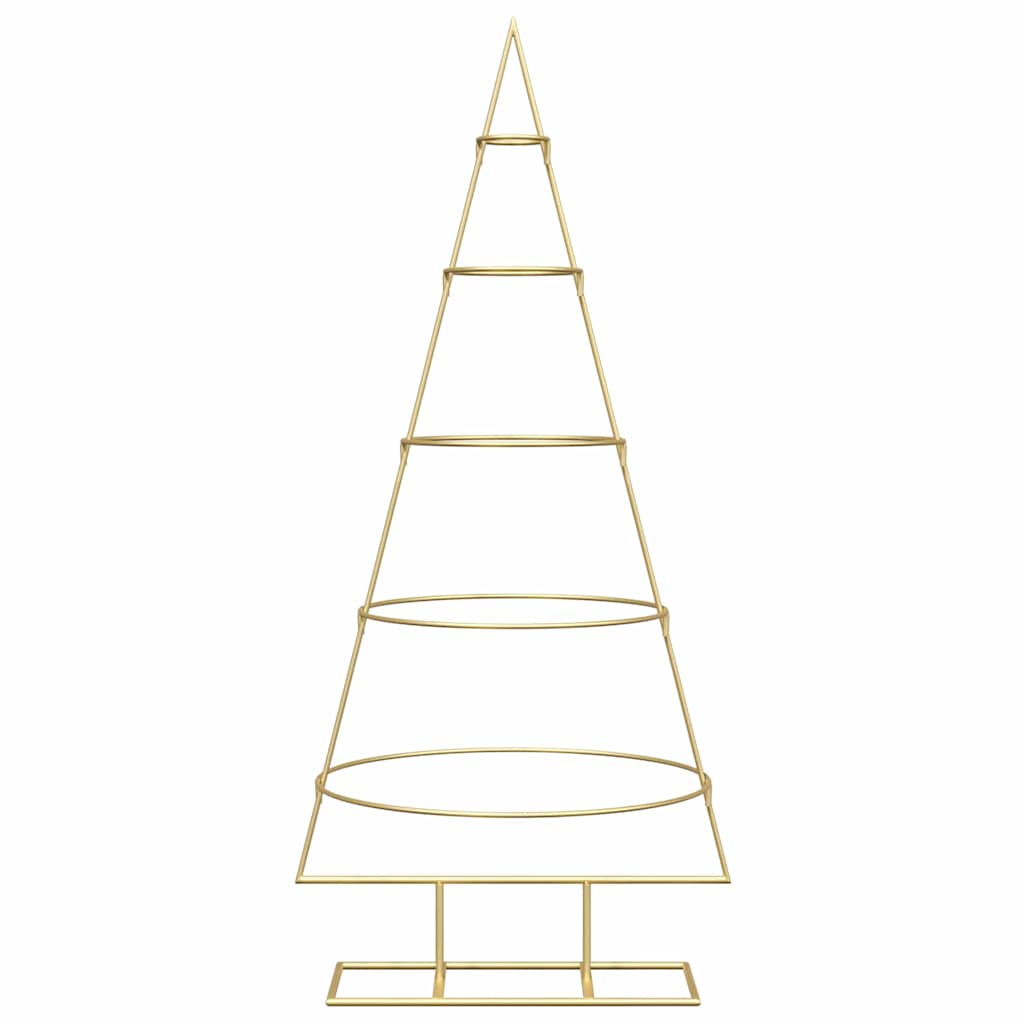 vidaXL Metal Christmas Tree with Stand KUOPIO 125 cm Steel Gold