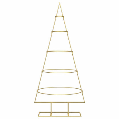 vidaXL Metal Christmas Tree with Stand KUOPIO 125 cm Steel Gold