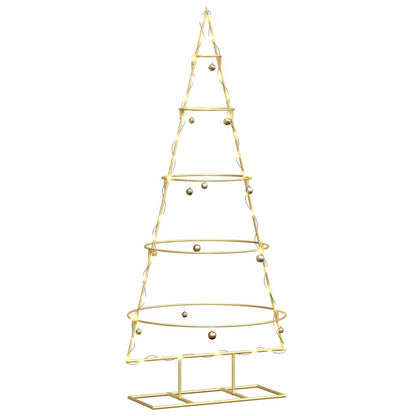 vidaXL Metal Christmas Tree with Stand KUOPIO 125 cm Steel Gold
