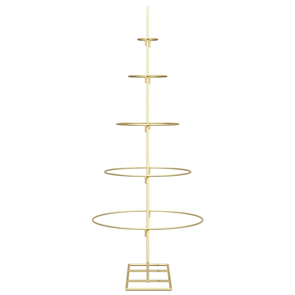 vidaXL Metal Christmas Tree with Stand KUOPIO 125 cm Steel Gold